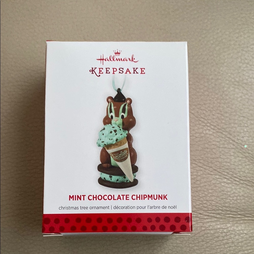 Hallmark Keepsake Mint Chocolate Chipmunk Ornament